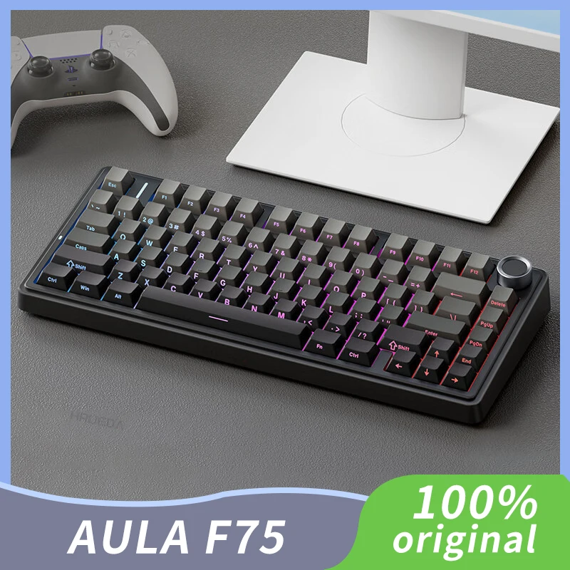 AULA 오리지널 OEM RGB 맞춤형 핫 스왑 PBT 75%