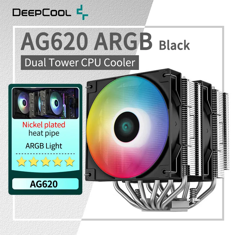 DeepCool 히트 파이프 듀얼 타워 PC CPU 쿨러