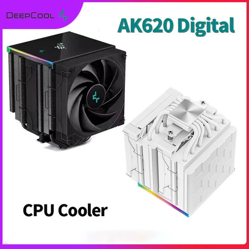 Deepcool AK620 디지털 디스플레이 6 히트 파이프 CPU 쿨러 x99 프로세서 쿨러 2011 V3 에어 쿨러 라디에이터