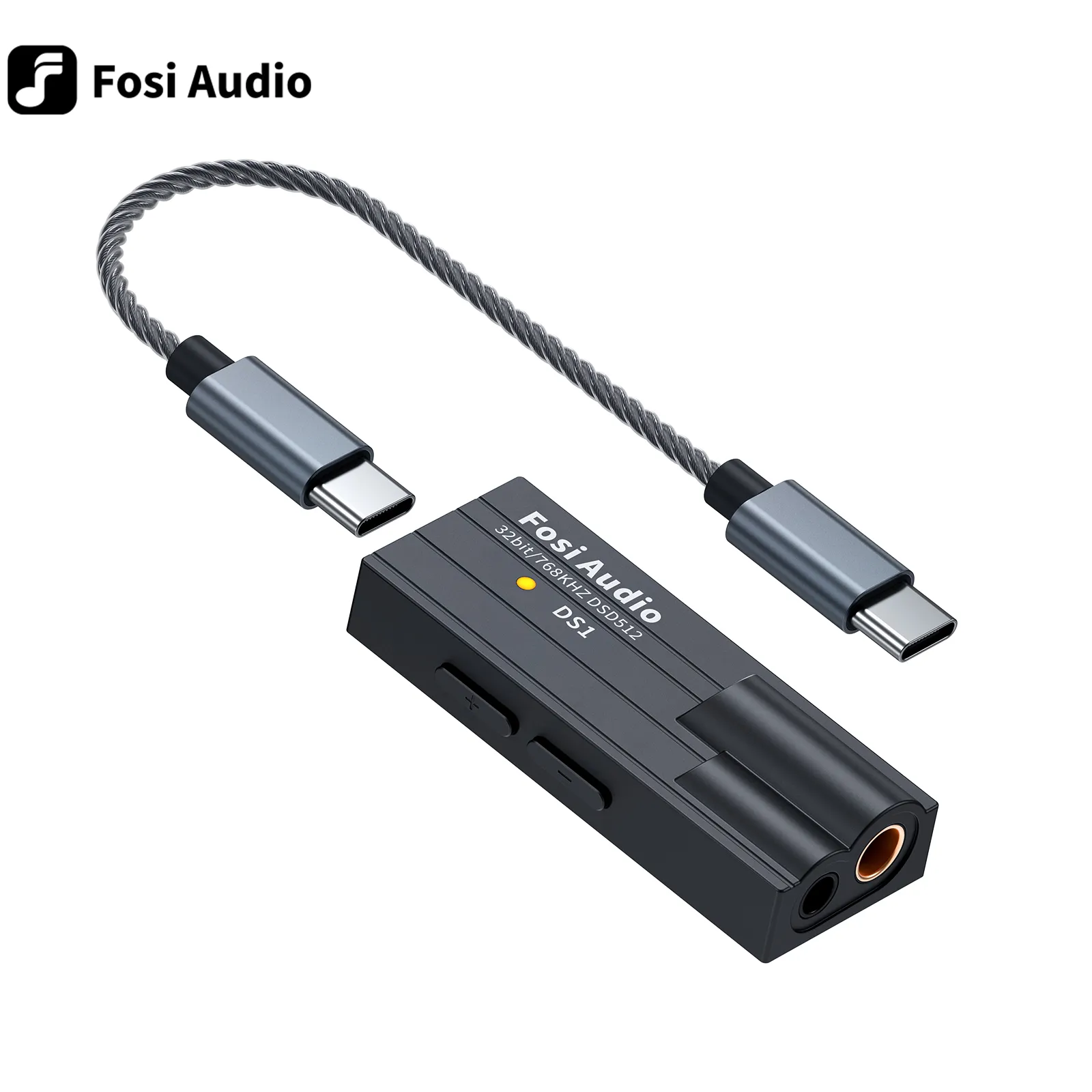 Fosi 오디오 DS1 DSD512 HiFi DAC 헤드폰 앰프 미니 오디오 USB DAC 앰프