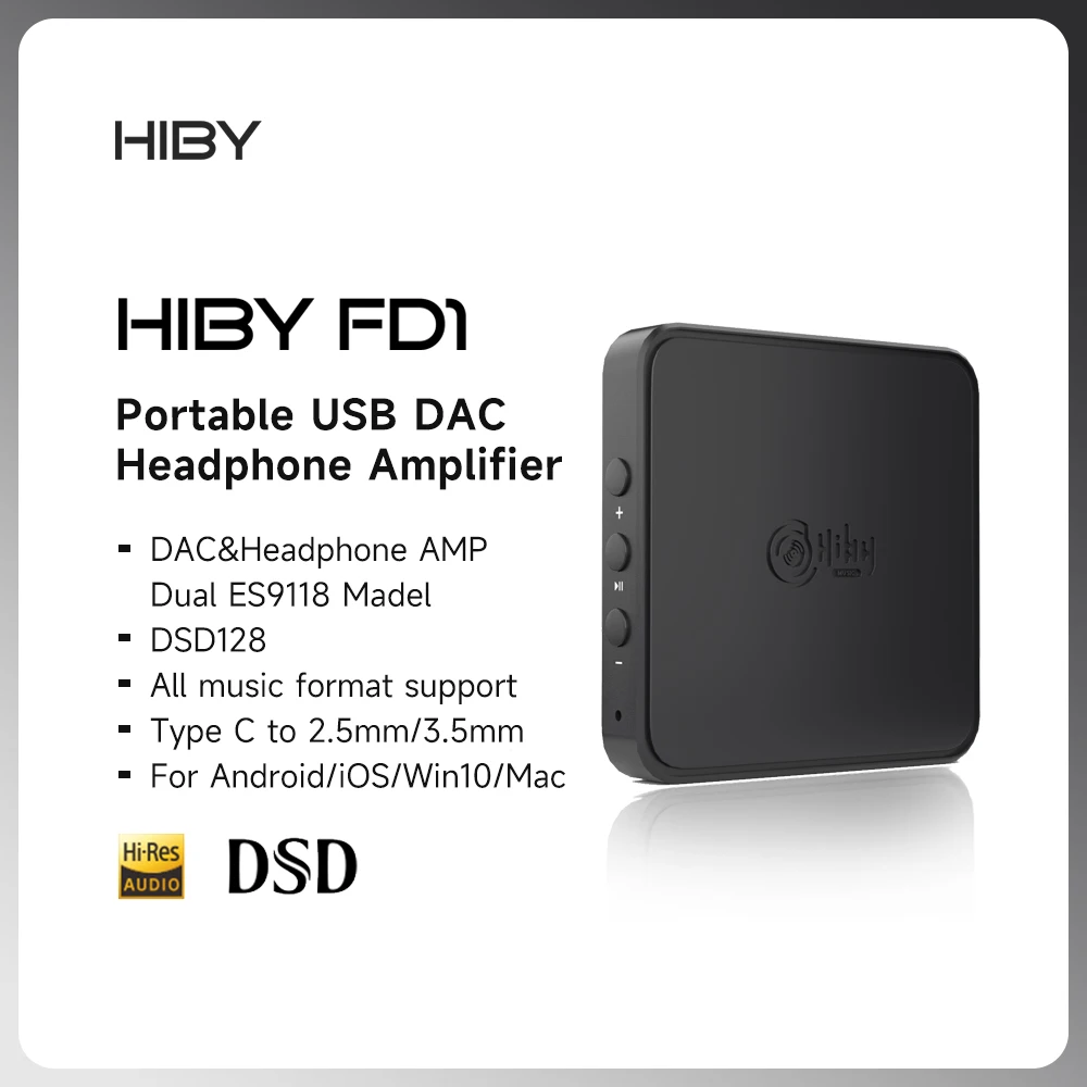 HiBy FD1 C타입 USB DAC 헤드폰 앰프 디코더