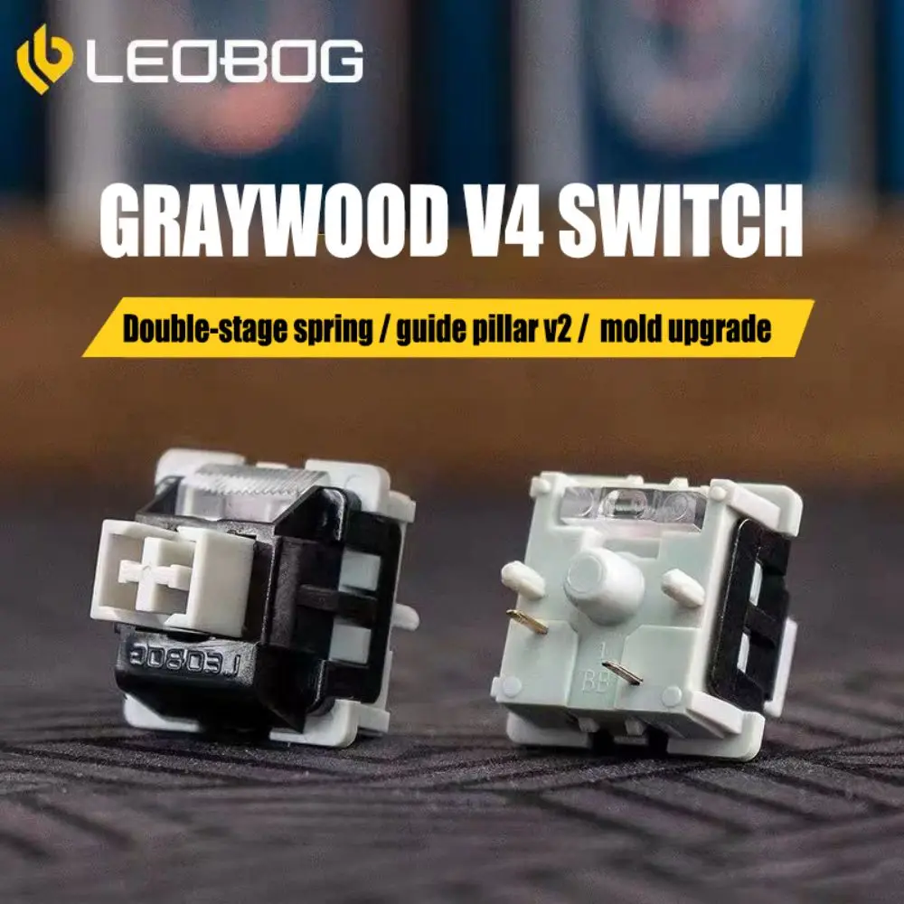 LEOBOG GrayWood V4 스위치 선형 POM HIFI 스위치