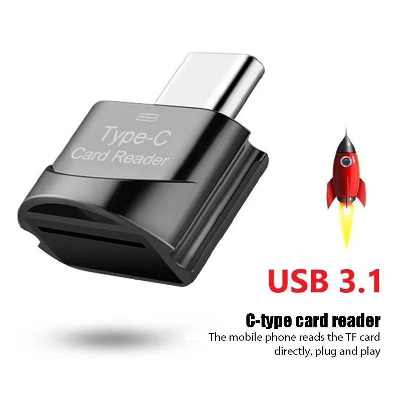 USB 3.1 C타입-마이크로 SD TF 스마트 어댑터