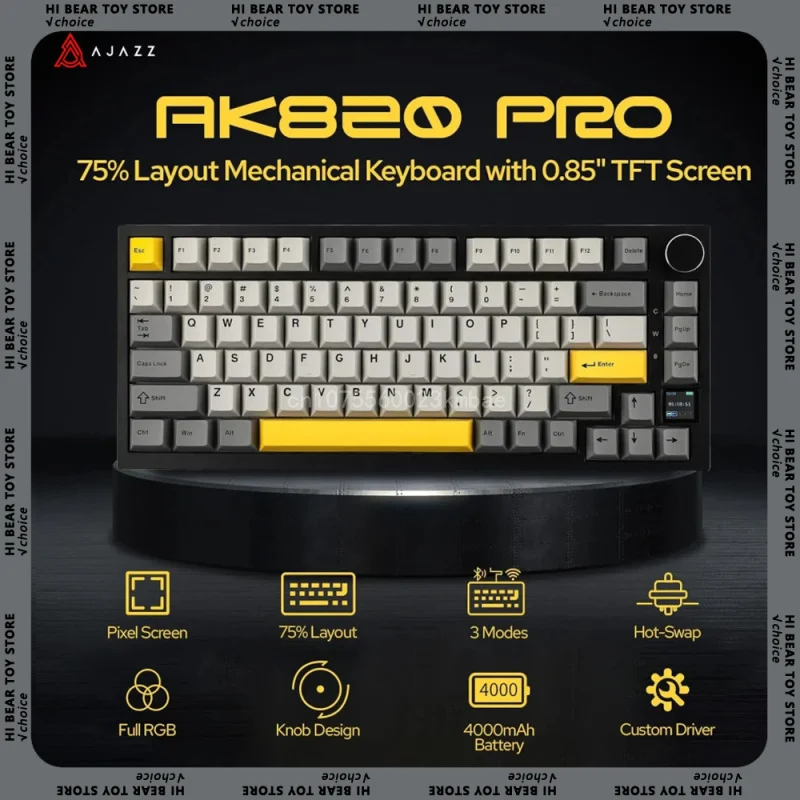 초대박 할인 Ajazz AK820Pro 게이머 기계식 키보드 신상 할인 먼저 만나보세요!