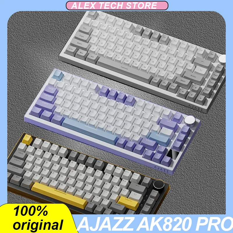 Ajazz Ak820 Pro 3 가지 모드 기계식 키보드