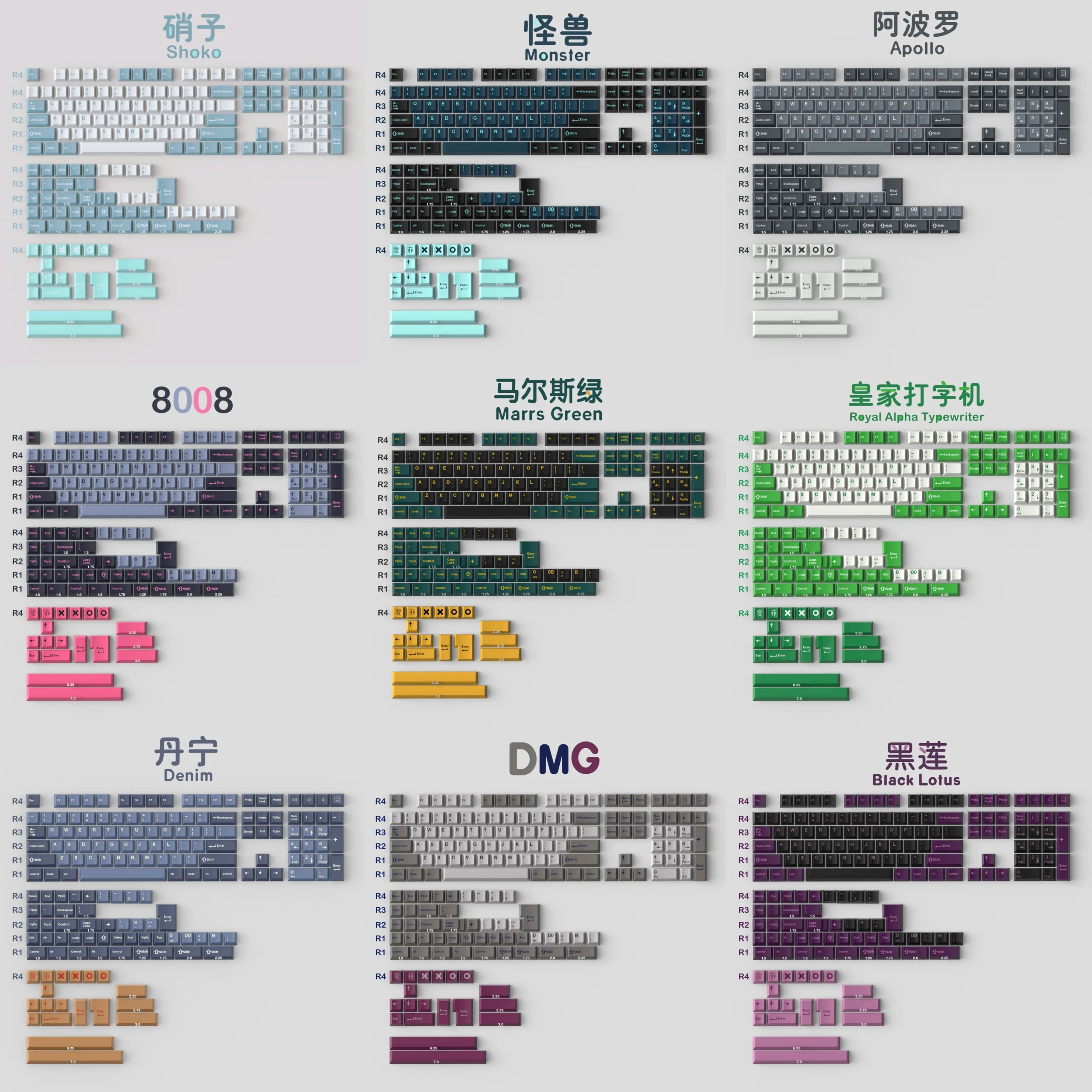 인생 최고의 제품 GMK 8008 올리비아 아크틱 멀린 자몬 에어로 마스 그린 중공업 쇼코 키캡 지금 바로 주문하세요!