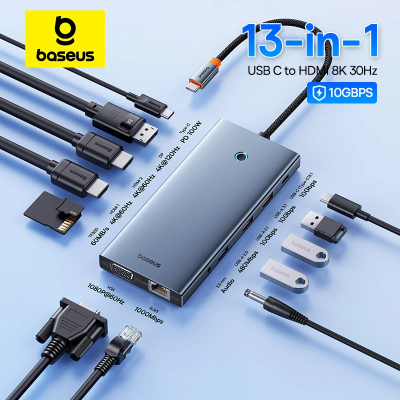 지금 사야 하는 Baseus 맥북 PC용 USB C타입-HDMI 호환 허브 어댑터 인생 최고의 제품!