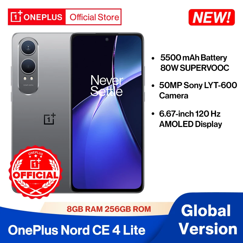 베스트셀러 제품 OnePlus Nord CE 4 Lite CE4 글로벌 버전 빠르게 주문하세요!