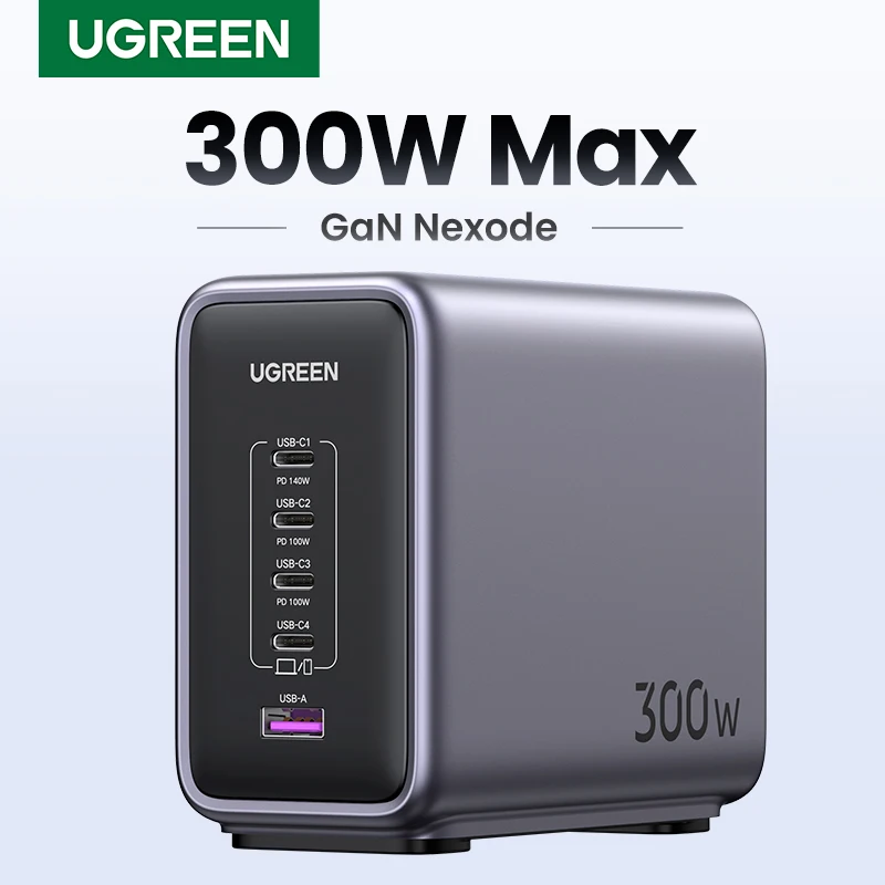 가성비 최고 UGREEN 300W Gan 충전기 데스크탑 충전소 USB 충전기 140W Max 싱글 포트 PD3.1 MacBook Pro iPad iPhone용 급속 충전기 기회가 된다면 놓치지 마세요!