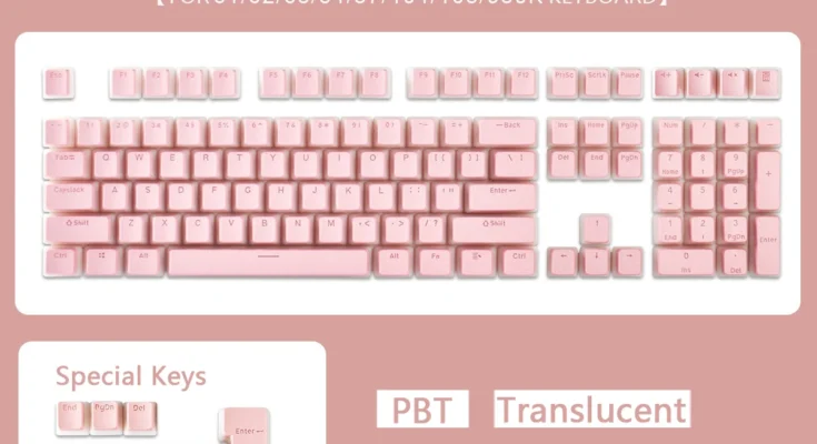 진짜 인싸템 129 키 기계식 키보드 PBT 푸딩 키 캡 모든 키보드용 2 색 사출 성형 OEM 문자 반투명 키 캡 가격에 놀라지 마세요!