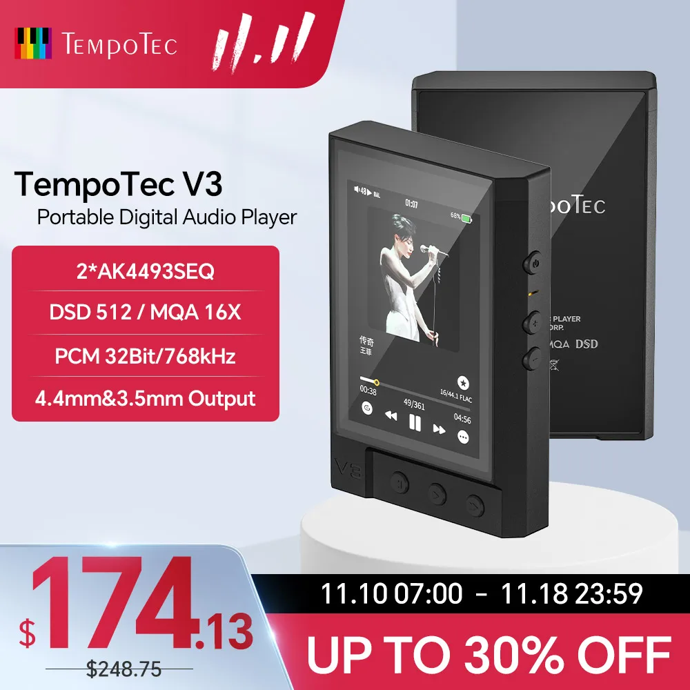 고객만족도 1위 TempoTec V3 HIFI 음악 플레이어 인스타그램에서 화제의 제품!