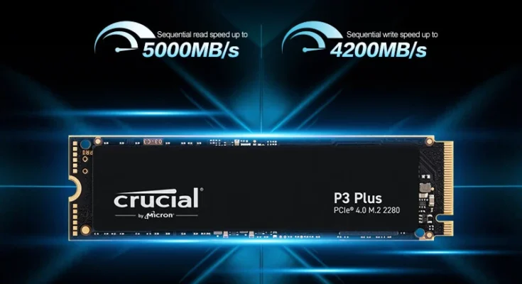 초대박 할인 Crucial P3 Plus 1TB PCIe Gen4x4 3D NAND NVMe M.2 SSD 오늘만 특가!