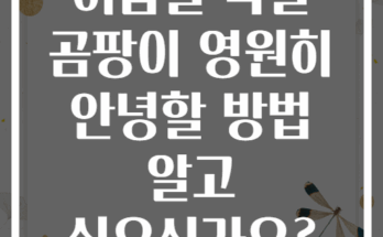여름철 욕실 곰팡이 영원히 안녕할 방법 알고 싶으신가요?