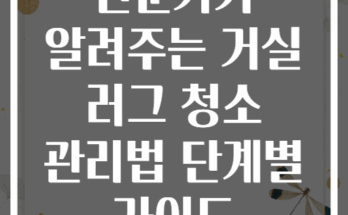 전문가가 알려주는 거실 러그 청소 관리법 단계별 가이드
